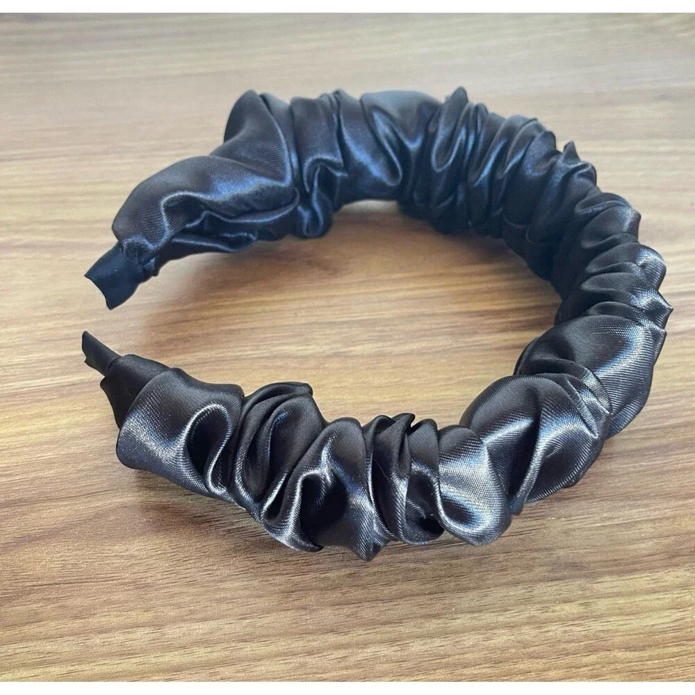 New Satin Black Headband hair accessories